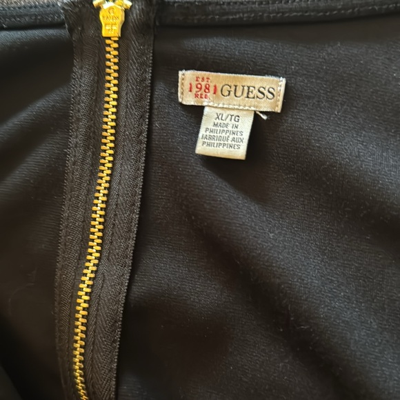 Guess Black Fitted Cap Sleeve Mini Dress - Picture 4 of 8